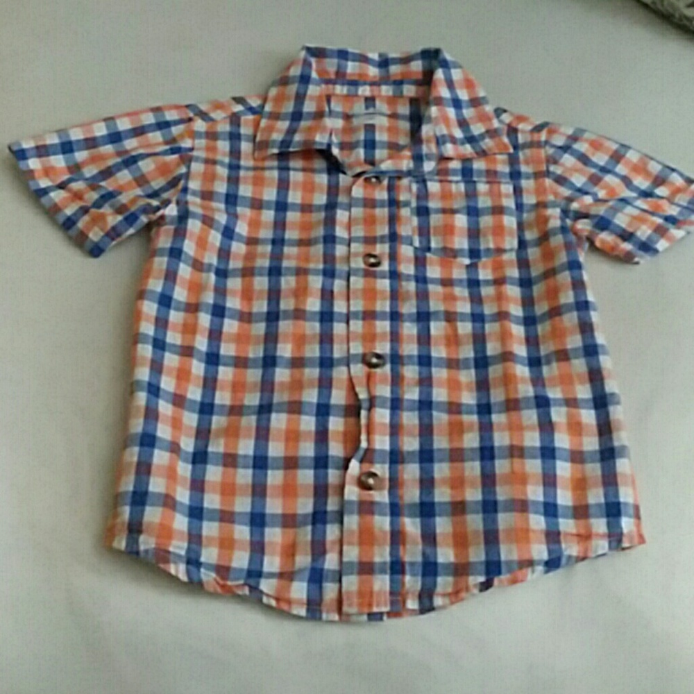 3T Boy short sleeve button down